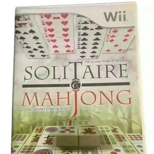 Solitaire & Mahjong (Nintendo Wii, 2009) Puzzle Game